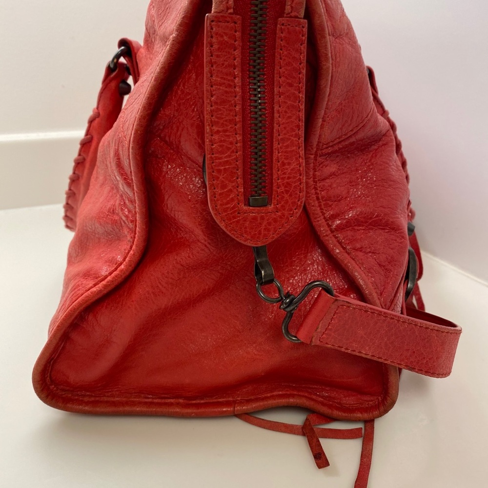 Authentic Balenciaga 💯 Part-time Red Moto Handbag - Picture 5 of 16